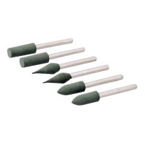 Silverline Rotary Tool Rubber Polishing Point Set 6pce 6mm Dia Silverline Rotary Tool Rubber Polishing Point Set 6pce 6mm Dia