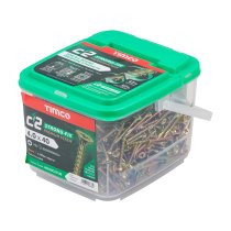 C2 Strong-Fix - PZ - Double Countersunk - Twin-Cut - Yellow 4.0 x 40 Tub 1200