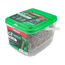 C2 Strong-Fix - PZ - Double Countersunk - Twin-Cut - Yellow 4.0 x 50 Tub 800