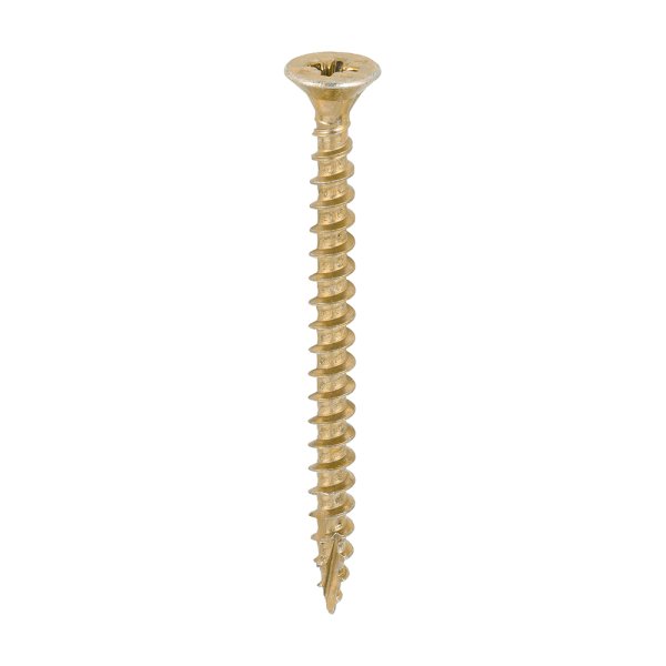 C2 Strong-Fix - PZ - Double Countersunk - Twin-Cut - Yellow 5.0 x 60 Tub 400