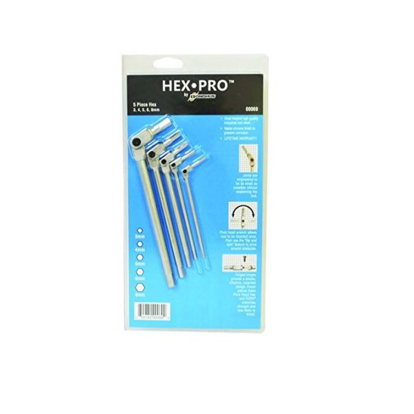 BONDHUS HP5-IC-69B Hexpro 5pcs Metric Set 3 - 8mm, 00069