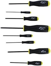 BONDHUS BSX8S Ball Driver Hex Screwdriver 8pcs Imperial Set 0.050″- 5/32″, 10632