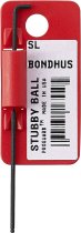 BONDHUS SBLX10 Stubby BallEnd Hex Key 10pcs Imperial Set 1/16″-1/4″, 16538