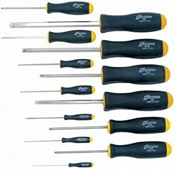 BONDHUS BSX13B BriteGuard Ball Driver Hex 13pcs Imperial Set 0.050"-3/8", 16637