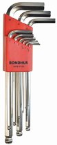 BONDHUS BLX9B BriteGuard BallEnd Hex Key 9pcs Metric Set 1.5mm-10mm 16999