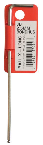 BONDHUS BL1.27B BriteGuard BallEnd Hex Key 1.27mm, 17049