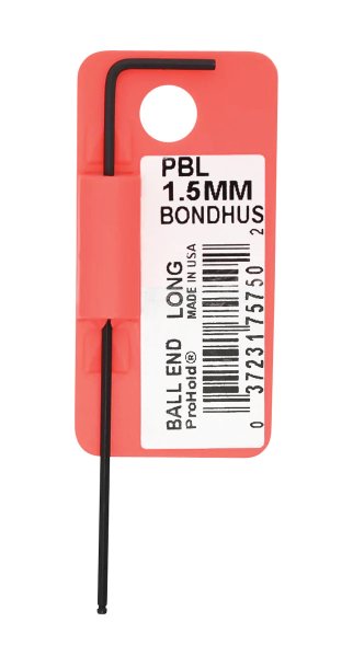 BONDHUS BULK SBL1.5 Stubby BallEnd Hex Key (50) 1.5mm, 26550