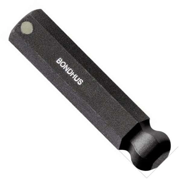BONDHUS 4mm BallEnd ProHold InHex 2" Socket Bit, 31460