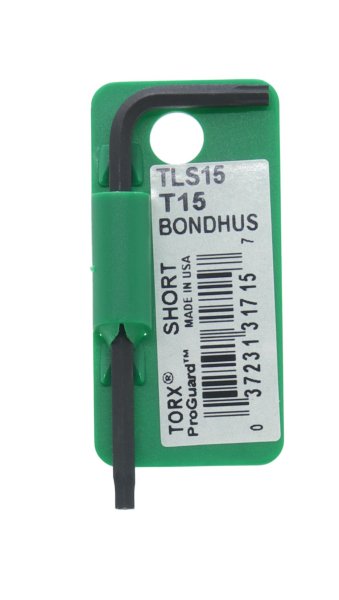 BONDHUS T15 Torx Key TX15, 31715