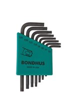 BONDHUS TLXS8S Torx Key 8pcs Set TX6-TX25, 31732