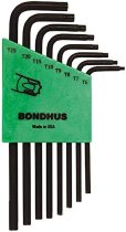 BONDHUS TLX8S Torx Key 8pcs Set TX6-TX25, 31832