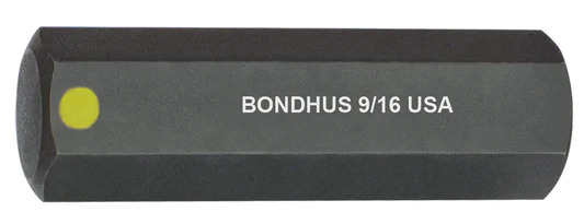 BONDHUS 1/2" ProHold InHex Socket Bit, 33216