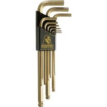 BONDHUS BLX9MG Gold Guard BallEnd Hex Keys 9pcs Metric Set 1.5mm-10mm, 38099