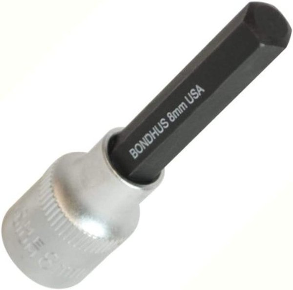 BONDHUS 3mm ProHold InHex Bit 3/8" Socket, 43256