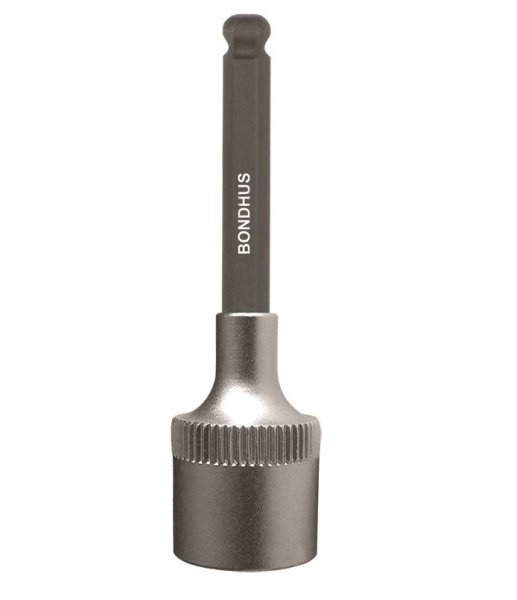 BONDHUS 10mm ProHold InHex Socket Bit & 3/8"Socket, 43876