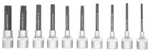BONDHUS PHTX10/S-2 Torx ProHold InHex Bits & Socket 10pcs Torx Set TX10-TX55, 44038