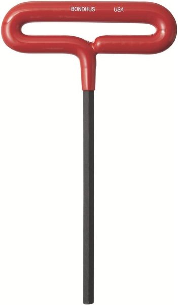 BONDHUS 10mm T-Handle Hex Cushion Grip 6", 46476
