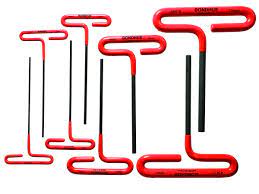 BONDHUS HTX80M T-Handle Hex Cushion Grip 9" 8pcs Metric Set 2mm-10mm, 46487