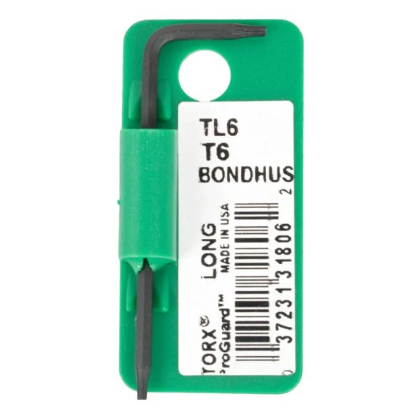 BONDHUS BULK T60 Prohold Torx Kex Key (10) TX60, 72860