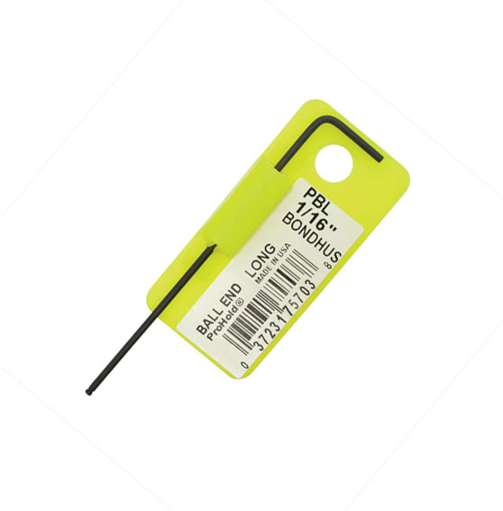 BONDHUS PBL0.050 Prohold BallEnd Hex Key 0.05", 75702