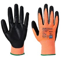A643 - Amber Cut Glove - Nitrile Foam