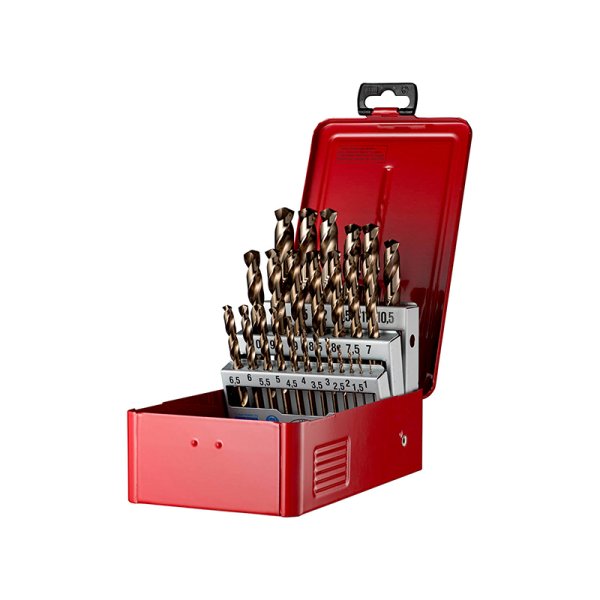 25 PC A777 HSS-E drill bit set 1mm to 13mm