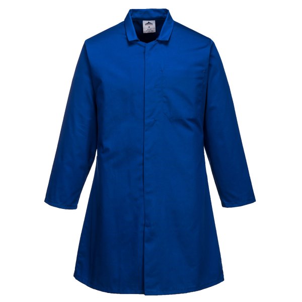 2202 - Men’s Food Coat, One Pocket Light Blue