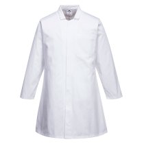 2202 - Men’s Food Coat, One Pocket White
