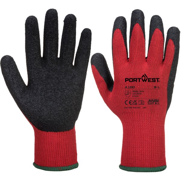 A100 - Grip Glove - Latex Red/Black