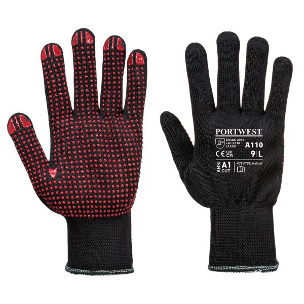 A110 - Polka Dot glove black