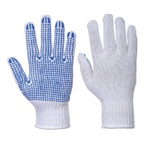 A111 - Classic Polka Dot Glove White/Blue (10pk)