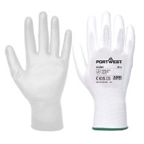 A120 - PU Palm Glove White (10 pk)