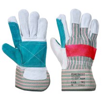 A229 - Classic Double Palm Rigger Glove Green