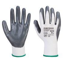 A310 - Flexo Grip Nitrile Glove Grey/White (pk 10)