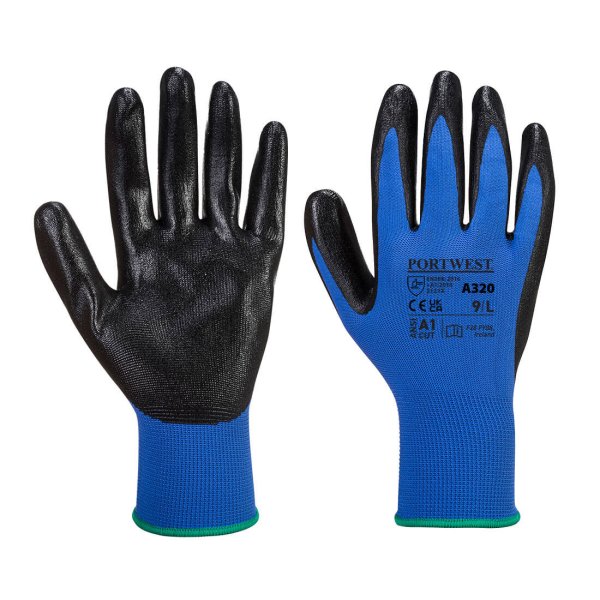 A320 - Dexti-Grip Glove Blue (pk 10)