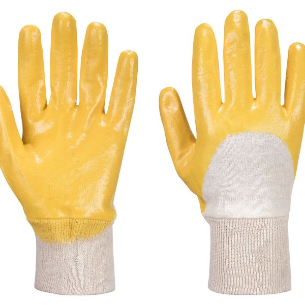 A330 - Nitrile Light Knitwrist Yellow (pk 10)