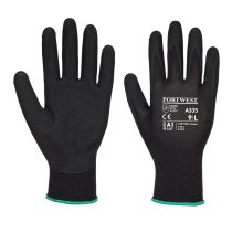 A335 - Dermi-Grip NPR15 Nitrile Sandy Glove Black (pk 10)