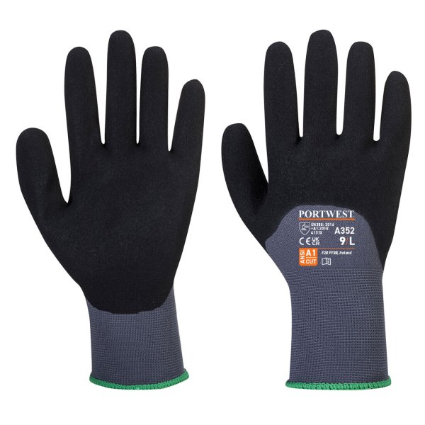 A352 - DermiFlex Ultra Glove Grey/Black
