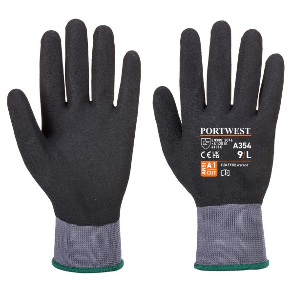 A354 - DermiFlex Ultra Pro Glove - Nitrile Sandy Black