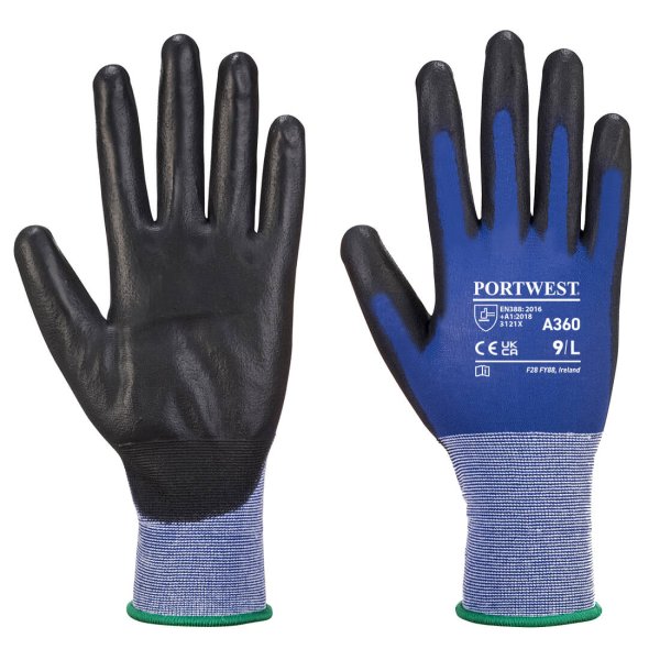 A360 - Senti - Flex Glove Blue/Black (pk 10)