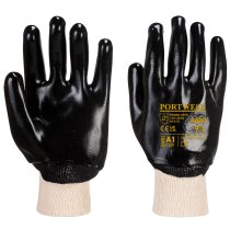A400 - PVC Knitwrist Black (pk 10)