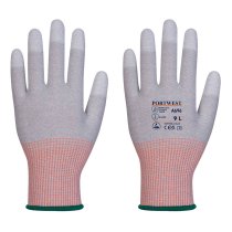 A696 - LR13 ESD PU Fingertip Cut Glove (Pk12) Grey/White