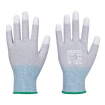 A698 - MR13 ESD PU Fingertip Glove (Pk12) Grey/White