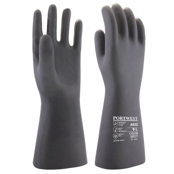 A820 - Neoprene Chemical Gauntlet Black