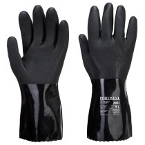 A882 - ESD PVC Chemical Gauntlet Black