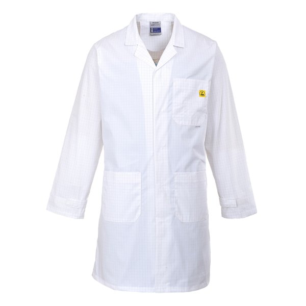 AS10 - Anti-Static ESD Coat White