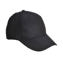 B010 - Six Panel Baseball Cap Black