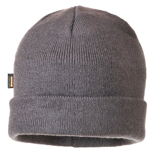 B013 - Insulated Knit Beanie Grey
