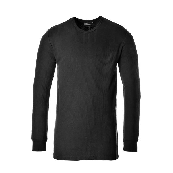 B123 - Thermal T-Shirt Long Sleeve Black