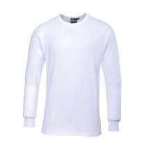 B123 - Thermal T-Shirt Long Sleeve White